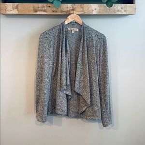 Marled brown and black cardigan
